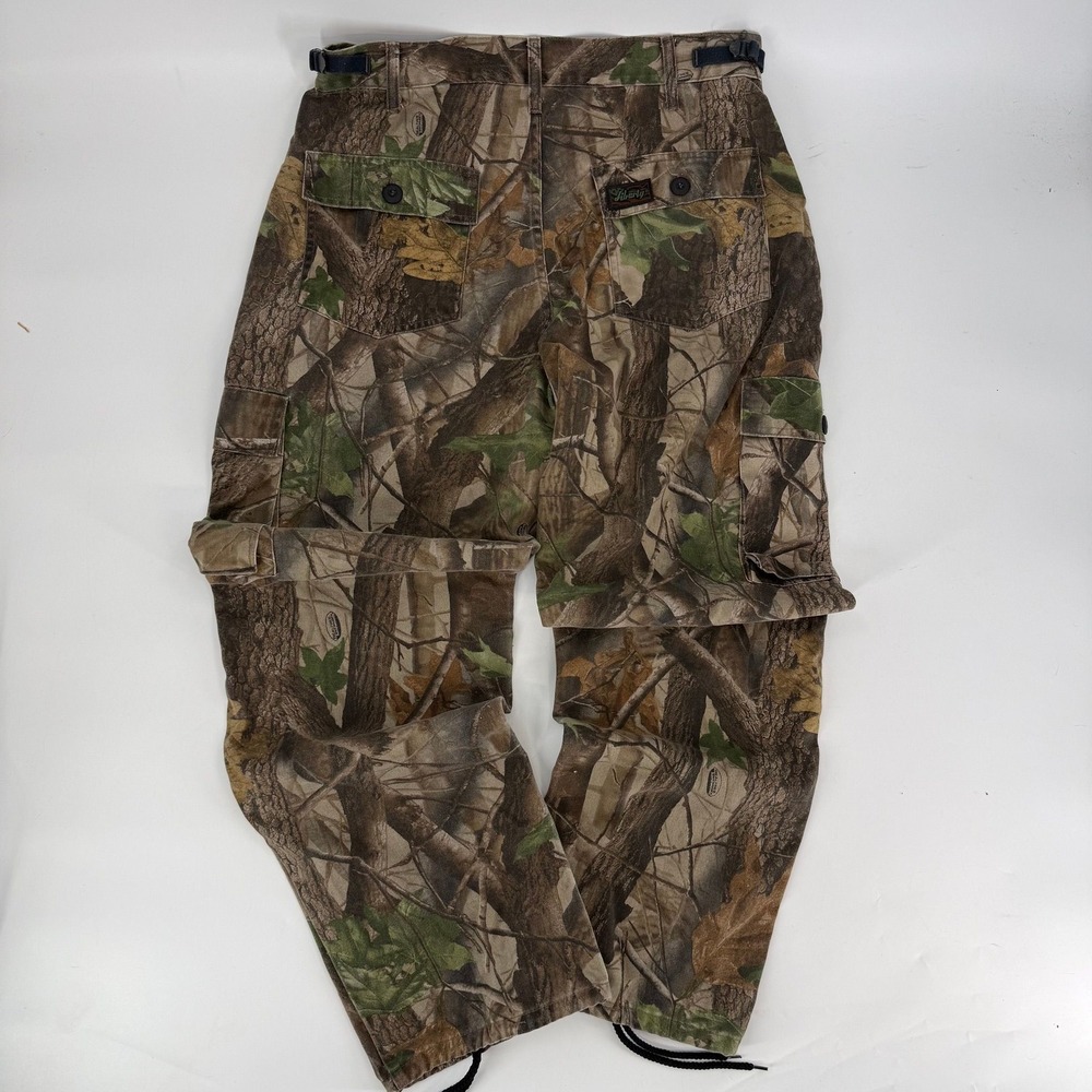 Liberty Cargo Pants Realtree Hardwoods Camo Vintage Size 34-36 Adjustable
